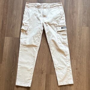 October’s Very Own Beige Cargo Pants